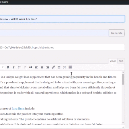 CB Buildr AI WordPress Plugin – Post Articles with Automatic affiliate link insertion
