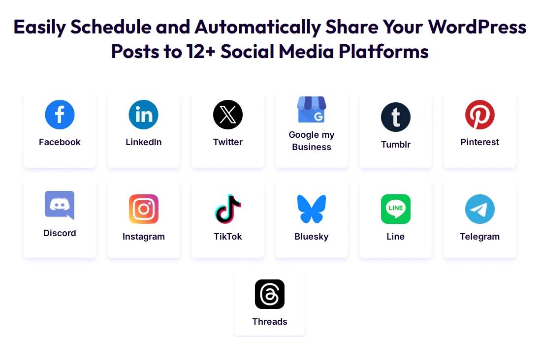 Wordpress Post Scheduler On 12 Social Media Platforms