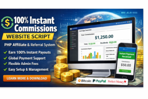 100% Instant Commissions Website Script
