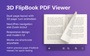 3D FlipBook PDF Viewer wordpress plugin WordPress Plugin - Nulled Download - EmpireGPL