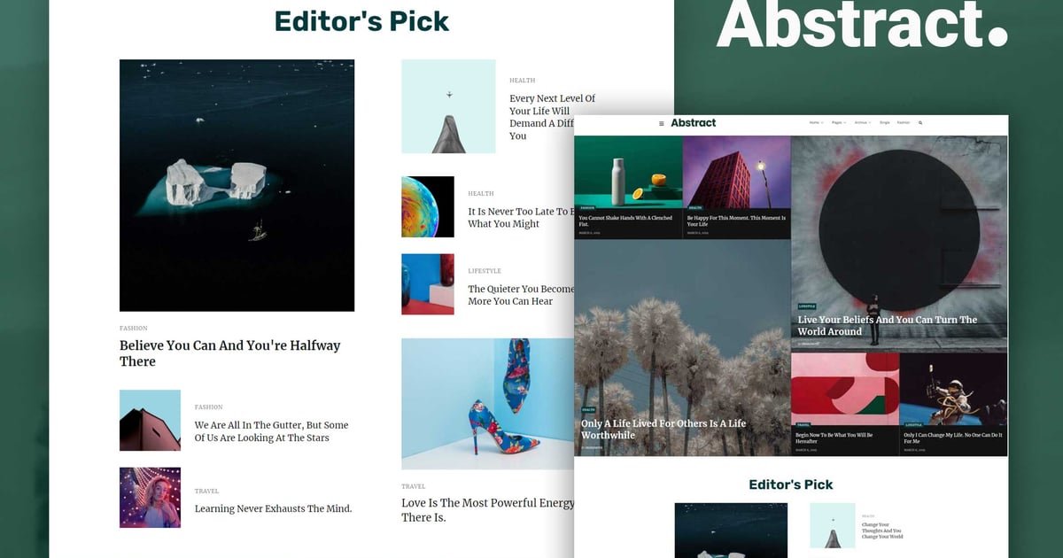 Abstract – Blog & Magazine Elementor Template Kit – Nulled Download – EmpireGPL