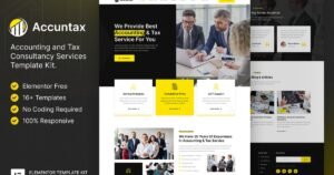 Accuntax – Accounting & Tax Consultancy Services Elementor Template Kit - Nulled Download - EmpireGPL