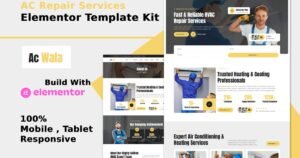 AcWala - Air Conditioner & HVAC Repair Elementor Template Kit - Nulled Download - EmpireGPL