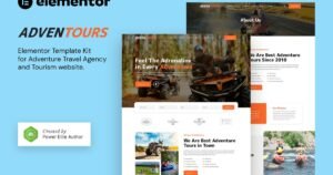 Adventours – Adventure Travel Agency & Tourism Elementor Template Kit - Nulled Download - EmpireGPL