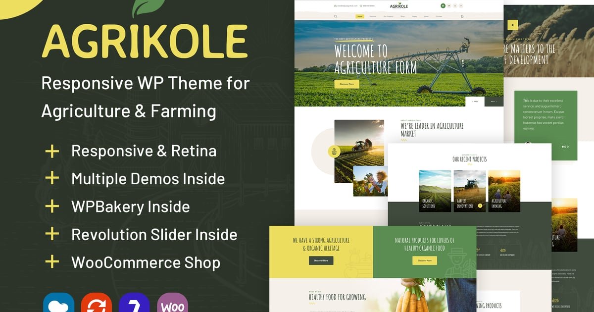 Agrikole | WordPress Theme for Agriculture Farms – Nulled Download – EmpireGPL