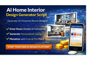 AI Home Interior Design Generator Script