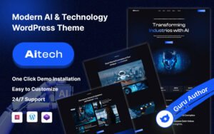 Aitech – Modern AI Technology WordPress Theme - Nulled Download - EmpireGPL
