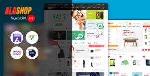 Alo Shop - Mega Market RTL Responsive WooCommerce WordPress Theme - Nulled Download - EmpireGPL