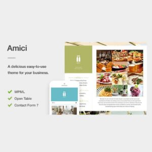 Amici - A Flexible & Responsive Restaurant or Cafe Theme for WordPress - Nulled Download - EmpireGPL