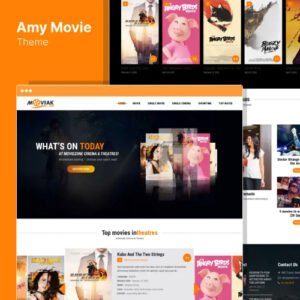 AmyMovie - Movie and Cinema WordPress Theme - Nulled Download - EmpireGPL