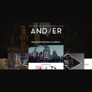 Andier - Responsive One & Multi Page Portfolio Theme - Nulled Download - EmpireGPL