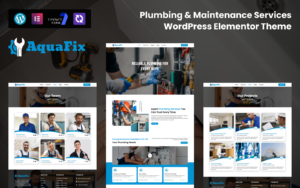AquaFix – Plumbing & Maintenance Services Multipurpose WordPress Elementor Theme WordPress Theme - Nulled Download - EmpireGPL
