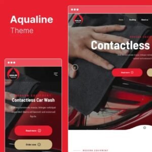 Aqualine - Car Washing Service with Booking System WordPress Theme - Nulled Download - EmpireGPL