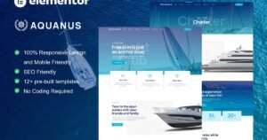 Aquanus - Yacht Club & Boat Rental Elementor Template Kit - Nulled Download - EmpireGPL