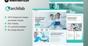 ArchiLab - Research & Laboratory Elementor Pro Template Kit - Nulled Download - EmpireGPL