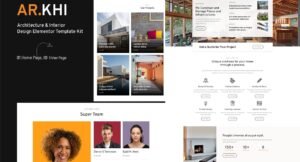 Arkhi Architecture & Interior Design Elementor Template Kit - Nulled Download - EmpireGPL