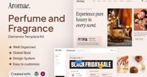 Aromae - Perfume and Fragrance Elementor Template Kit - Nulled Download - EmpireGPL
