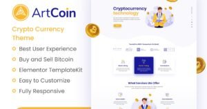 ArtCoin | Bitcoin & Cryptocurrency Elementor Template Kit - Nulled Download - EmpireGPL