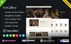 ArtGallery - Museum and Art Gallery WordPress Elementor Theme WordPress Theme - Nulled Download - EmpireGPL