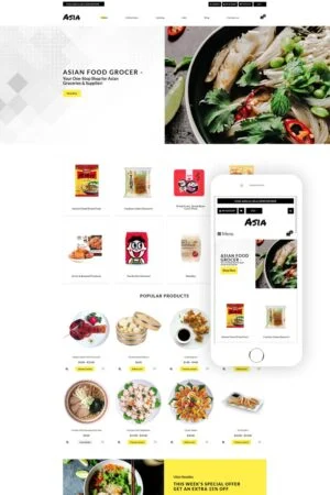 Asia - Asian Food Online Store Clean Shopify Theme - Nulled Download - Empiregpl