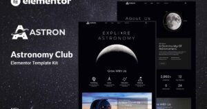 Astron - Astronomy Elementor Template Kit - Nulled Download - EmpireGPL
