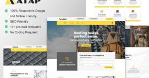Atap - Roofing Service & Construction Elementor Template Kit - Nulled Download - EmpireGPL