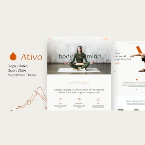 Ativo - Pilates Yoga WordPress Theme - Nulled Download - EmpireGPL