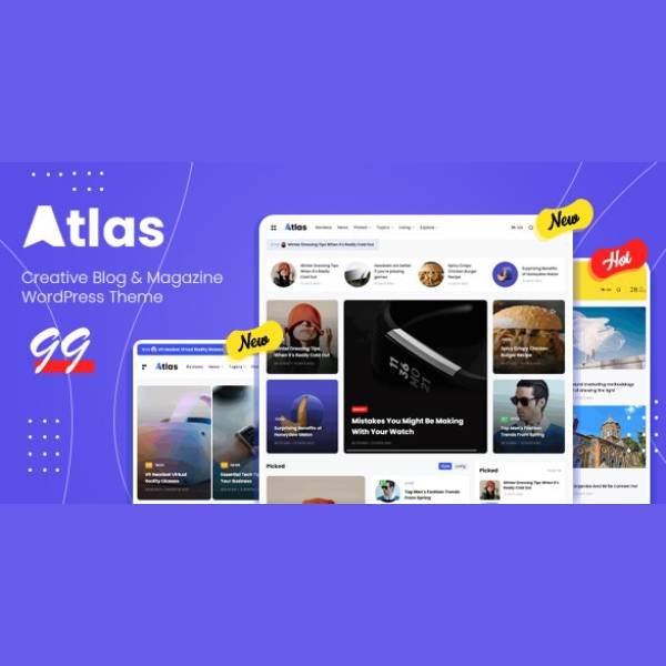 Atlas - Creative Blog & News WordPress Theme - Nulled Download - EmpireGPL