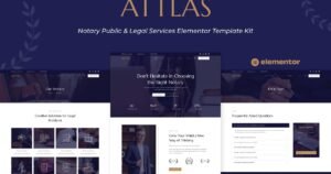 Attlas - Notary Public & Legal Services Elementor Template Kit - Nulled Download - EmpireGPL