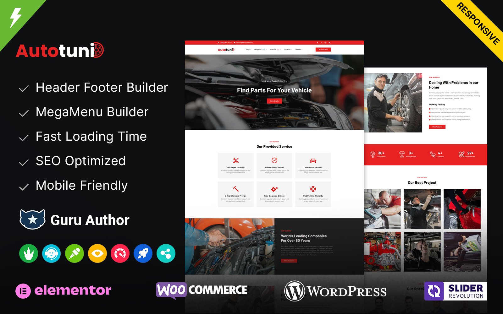 Autotuni - Auto Mechanic and Car Repair WordPress Theme - Nulled Download - EmpireGPL