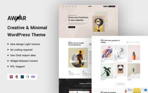 Awar - Creative & Minimal WordPress Theme - Nulled Download - EmpireGPL