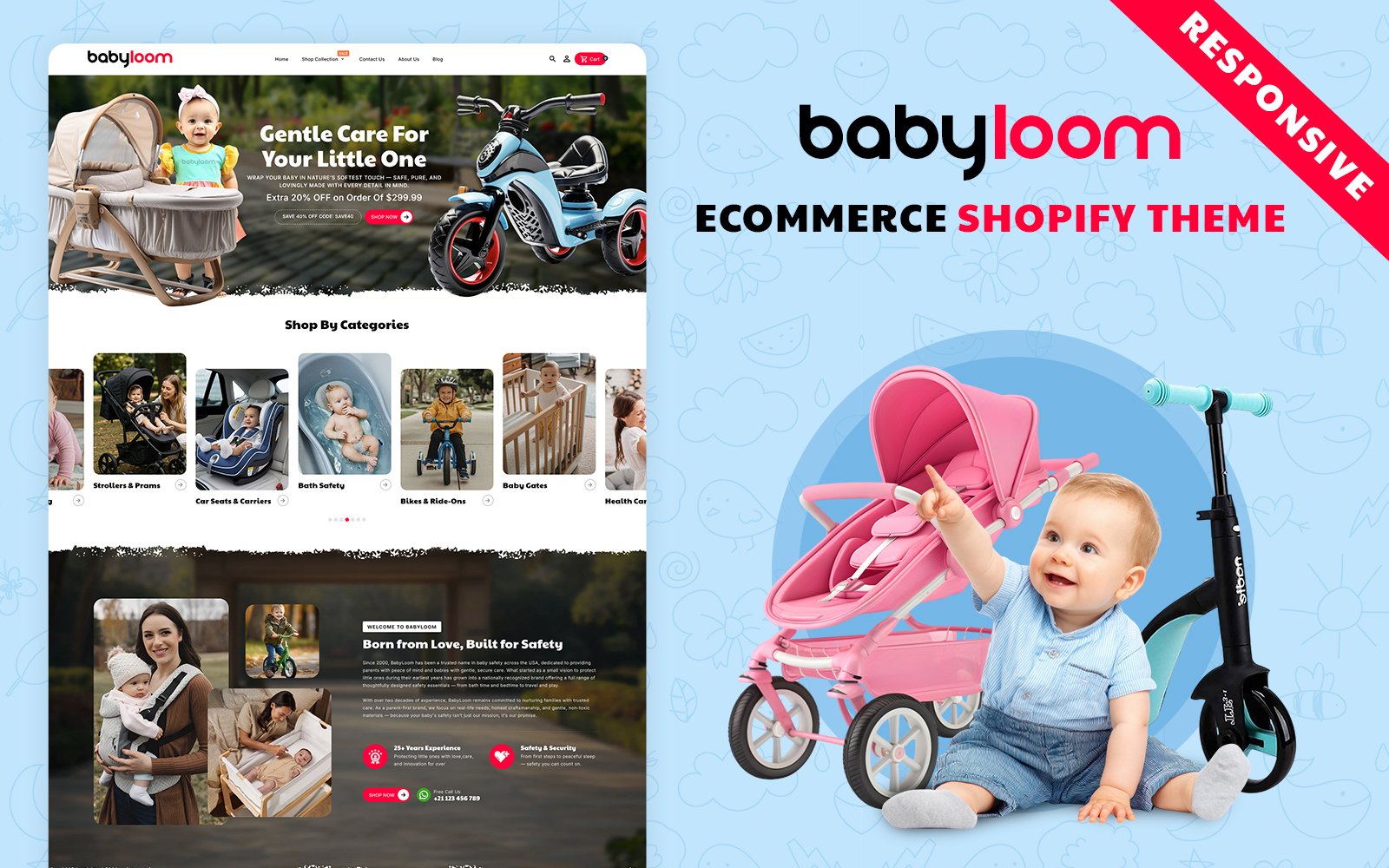 Baby Loom – Responsive Shopify Theme for eCommerce – Nulled Download – EmpireGPL