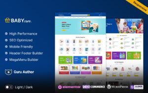 BabyCare - Kids Store WooCommerce WordPress Theme WooCommerce Theme - Nulled Download - EmpireGPL