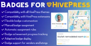 Badges For Hivepress — Metric-Driven Badges With Automatic Assignment Wordpress Plugin - Nulled Download - Empiregpl