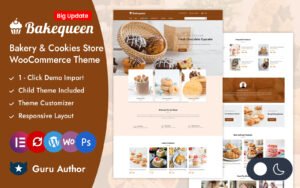 Bakequeen - Bakery, Sweets and Cake Store Elementor WooCommerce Responsive Theme WooCommerce Theme - Nulled Download - EmpireGPL