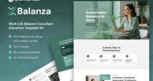 Balanza – Work-Life Balance Consultant Elementor Template Kit - Nulled Download - EmpireGPL