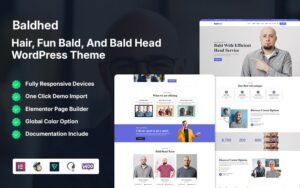 Baldhed - Hair, Fun Bald, And Bald Head WordPress Theme - Nulled Download - EmpireGPL