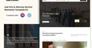 Bantwan - Law Firm & Attorney Service Elementor Template Kit - Nulled Download - EmpireGPL