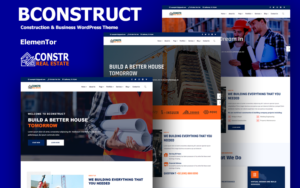 bConstruct - Construction & Architecture Elementor Wordpress Theme. WordPress Theme - Nulled Download - EmpireGPL