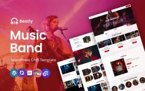 Beatly - Music Band and Musical Event WordPress CMS Elementor Template WordPress Theme - Nulled Download - EmpireGPL