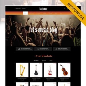 Beatmus - Musical Instrument Store OpenCart Responsive Template OpenCart Template - Nulled Download - EmpireGPL