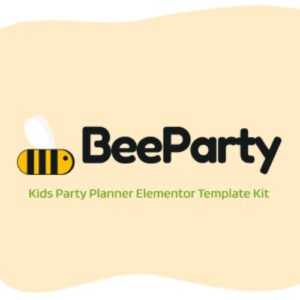 BeeParty – Kids Party Planner Elementor Template Kit - Nulled Download - EmpireGPL