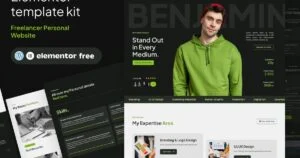 Benjamin – Freelancer Personal Website Template Kit - Nulled Download - Empiregpl