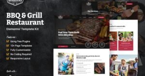Berberibs - BBQ & Grill Restaurant Elementor Template Kit - Nulled Download - EmpireGPL