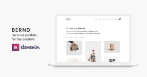 Bernd - Minimal WordPress Portfolio Theme - Nulled Download - EmpireGPL