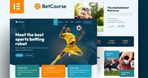 BetCourse - Betting Course & Prediction Elementor Pro Template Kit - Nulled Download - EmpireGPL