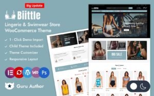 Biittle - Lingerie & Swimwear Store Elementor WooCommerce Responsive Theme WooCommerce Theme - Nulled Download - EmpireGPL