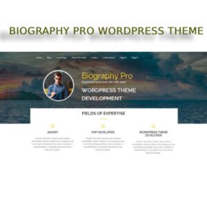 Biography Pro WordPress Theme - Nulled Download - EmpireGPL