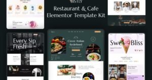 Bistly - Restaurant & Cafe Elementor Template Kit - Nulled Download - EmpireGPL