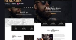 Blackink - Tattoo Studio Elementor Template Kit - Nulled Download - EmpireGPL